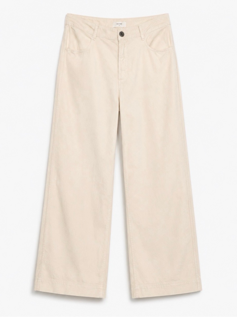 Billy Reid Cream High-Rise Wide Leg corduroy Pants